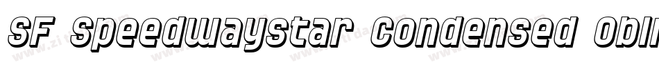 SF Speedwaystar Condensed Oblique字体转换